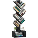 Yoobure Tree Bookshelf, 6 Tier Small Book Shelf Retro Floor - BLACK - Like New