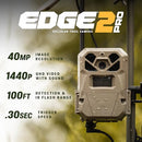 MOULTRIE EDGE 2 PRO CELLULAR TRAIL CAMERA AUTO CONNECT NATIONWIDE 4G LTE - Like New