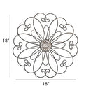 frymucz Metal Flower Wall Decor Metal Flower Scroll Wall Art Iron Wall Decor - Brand New