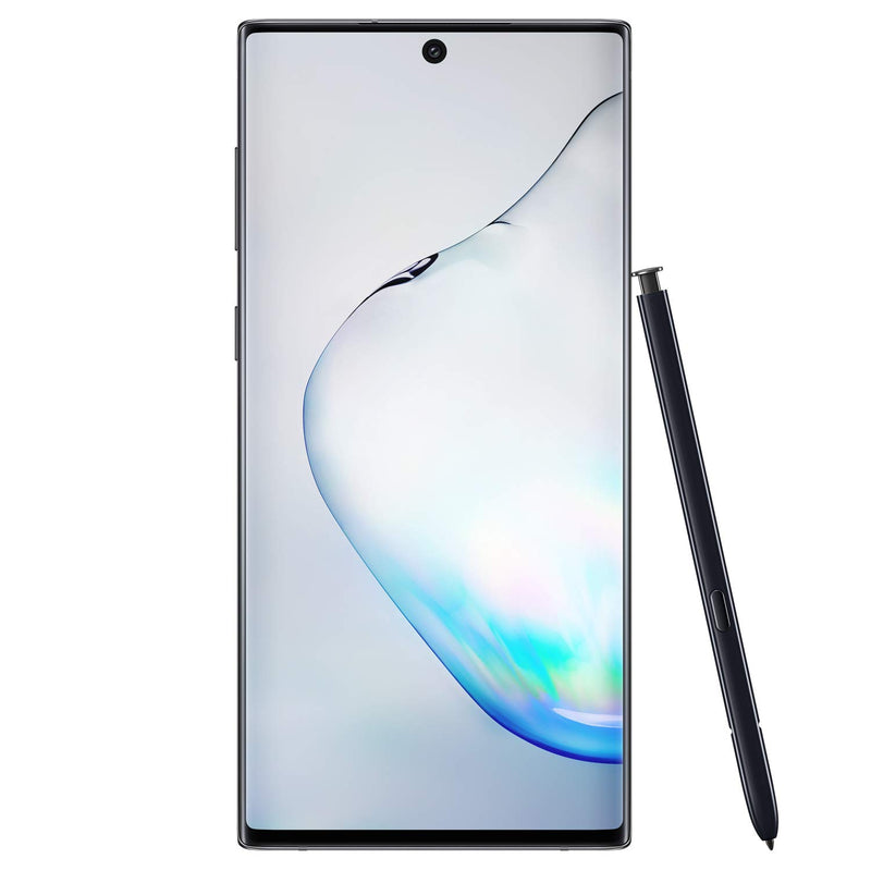 For Parts: Samsung Galaxy Note 10 256GB Aura Black -PHYSICAL DAMAGE-CRACKED SCREEN/LCD