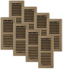 DECOR GRATES PRO GRATES STEEL FLOOR REGISTER ‎4X10 INCHES BROWN PACK OF 8 Like New