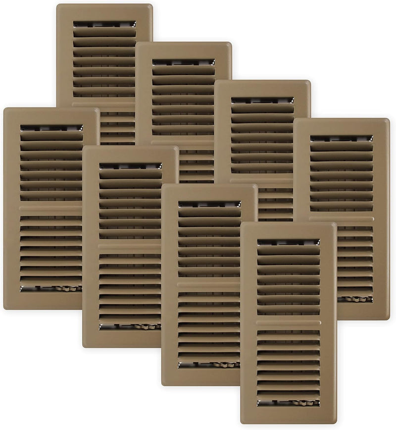 DECOR GRATES PRO GRATES STEEL FLOOR REGISTER ‎4X10 INCHES BROWN PACK OF 8 Like New