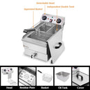 Winado 24.9QT Capacity Electric Deep Fryer Time Control Oil Filtration - NEW - Brand New
