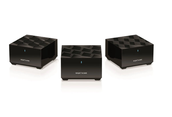 NETGEAR MK63-100NAR NIGHTHAWK HOME MESH WIFI6 SYSTEM 3PACK - BLACK - Like New