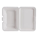1-Compartment Foam Container 100 / Bag with Removable Hinged Lid - Brand New