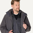 AMAZON ESSENTIALS MENS WATER RESISTANT 3 IN 1 SNOW JACKET SIZE L CHARCOAL - Brand New