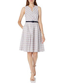KARL LAGERFELD Paris Women's Fit and Flare, Soft White Combo, 2 - Brand New
