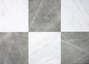 FLOORPOPS X CHRIS LOVES JULIA 12" BY 12" BONNEVILLE GRAY/WHITE MARBLE PEEL STICK - Like New
