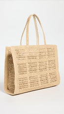 Tory Burch Women's Ella Hand Crocheted Large Tote Natural 151277-254 - Brand New