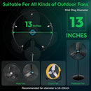 TORNADO 13 INCH MISTING KIT FAN WATER MISTER SYSTEM FOR BACKYARD - BLACK - Like New