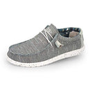 110350127 HEY DUDE MENS WALLY SOX ICE GRAY SIZE 9 - Brand New