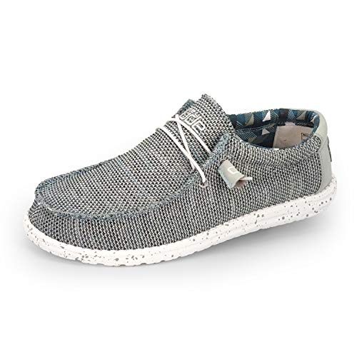 110350127 HEY DUDE MENS WALLY SOX ICE GRAY SIZE 9 - Brand New