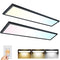 AIKVSXER MC-BP14F-50KDN 2PACK 1x4 LED Flat Panel Light, 5500LM 50W, 120V Black - Like New