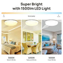 Consciot Ceiling Fan 44" Lights Remote Control White Low Profile 40PHYS05 - Brand New