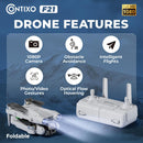 Contixo F21 RC Quadcopter: Drone Camera 1080P, Altitude Hold, FOV 60° - Gray - Like New