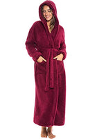 Women Long Hooded Robes Plus Size 4X Burgundy B01DMKZEK0 - ALEXANDER DEL ROSSA - Brand New