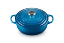 LE CREUSET ENAMELED CAST IRON SIGNATURE SAUTEUSE OVEN 3.5 QT - MARSEILLE - Like New
