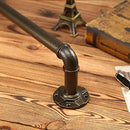 PLESIU N/H 1-Inch Industrial Curtain Rod, 28-48 Inch, Rustic Wrap, Gold Dots - Brand New