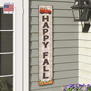 My Word! Outdoor Welcome Sign Happy Fall with Truck and Pumpkins Board - Brand New