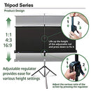 Elite Screens Tripod Series 92" 8K / 4K Ultra HD T92UWH - Black - Brand New