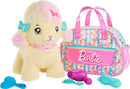 Mattel Barbie Plush Toy Playset, Hairdresser Poodle Stuffed Animal with Lights - Brand New