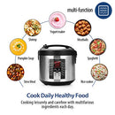 COMFEE' Rice Cooker Slow Steamer Stewpot Sauté (5.2Qt ) MB-M25 - Silver/Black - Like New