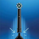 ORAL-B CROSSACTION ELECTRIC TOOTHBRUSH REPLACEMENT, BRUSH HEAD REFILLS - BLACK - Like New
