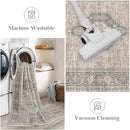 Lahome Oriental Washable Rugs 8x10 Eleanor - Grey/Brown - Brand New