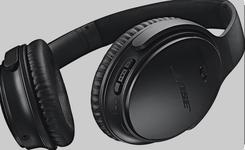 For Parts: Bose QC 35 Noise-Cancelling Bluetooth Headphones HK3W2ZM/A PHYSICAL DAMAGE