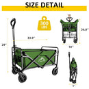 SAILARY COLLAPSIBLE WAGON WITH QUIET WHEELS, VS23FW03-03GN - GREEN - Like New