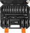 BOEN 19-Piece 1/2" Drive Deep SAE Socket Set 3/8"-1-1/4", Cr-V Steel - Black - Like New