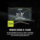 MSI MAG 325CQRXF E2 31.5" 2560 x 1440 (WQHD) Monitor, 240Hz, HDMI, VESA, Black - Like New