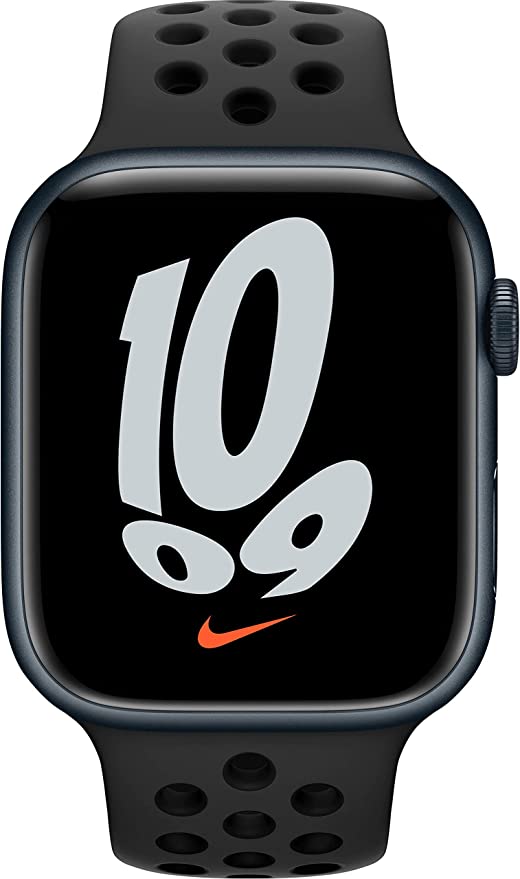 Apple Watch Nike 7 GPS 41mm Midnight Aluminum - Anthracite/Black Nike Sport Like New