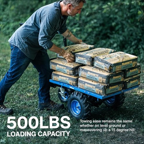 LANDWORKS UTILITY CART HAND TRUCK POWER WAGON SUPER DUTY ELECTRIC 500W BATTERY - Like New