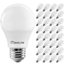 Maxlite 32-Pack A19 LED Bulb Enclosed Fixture Rated 60W Soft White MAX98361 - Brand New