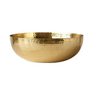 Creative Co-Op Round Hammered Metal Serving and Mixing Bowl - Gold Finish - Brand New
