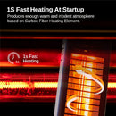 EAST OAK 3000W Wall Mounted Electric Infrared Heater WPH22001 - Black - Like New