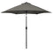 ASTELLA 9-FEET ALUMINUM GRAY PUSH-BUTTON TILT MARKET PATIO - Scratch & Dent