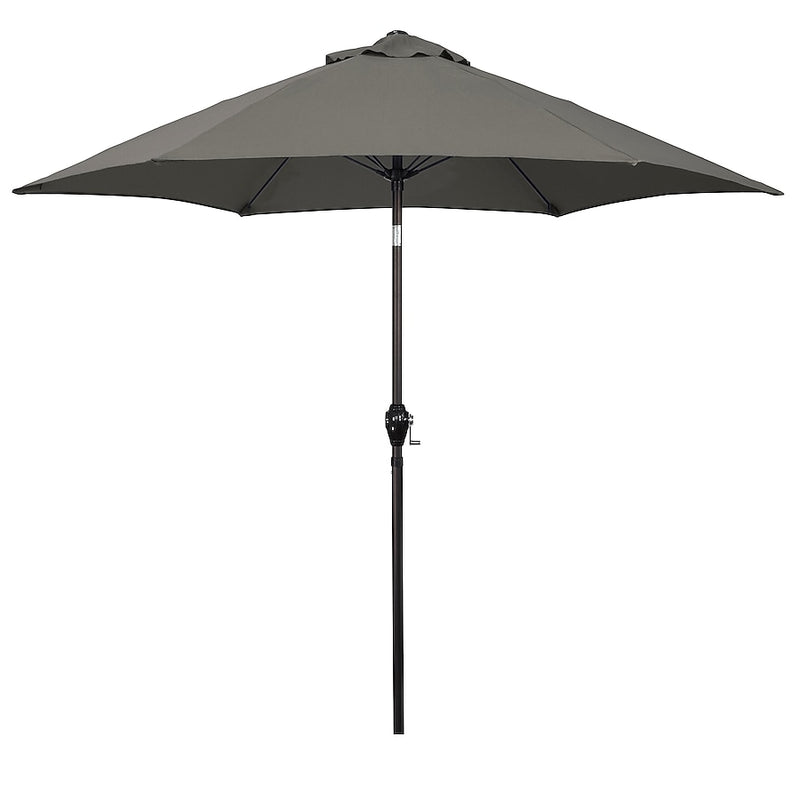 ASTELLA 9-FEET ALUMINUM GRAY PUSH-BUTTON TILT MARKET PATIO - Scratch & Dent