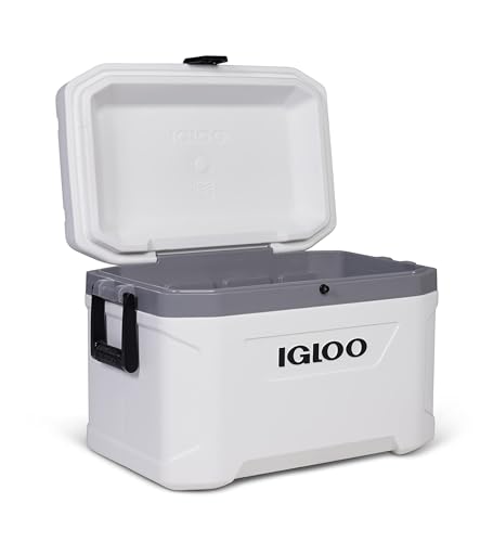 Igloo Marine Ultra 54 Qt. Cooler Comfort Grip Handles White 00050541 - Like New