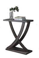 161864 Mid Century Modern Entry Hall Console Table (Distressed Grey) - Brand New