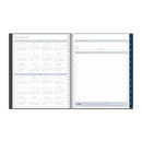 BLUE SKY WEEKLY/MONTHLY PLANNER 8-1/2" X 11", 100008-26 - CHARCOAL METALLIC - Brand New