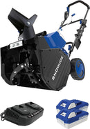 Snow Joe 24V-X2-SB18 18-Inch 48-Volt IONMAX Cordless Snow Blower Kit - Blue - Like New