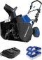 Snow Joe 24V-X2-SB18 18-Inch 48-Volt IONMAX Cordless Snow Blower Kit - Blue Like New