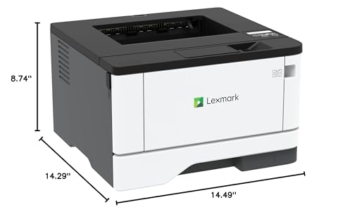 LEXMARK BLACK AND WHITE LASER PRINTER, ETHERNET & AUTOMATIC TWO-SIDED - WHITE Like New