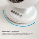 IRIS USA WOOZOO Air Circulator Fan Remote Oscillating 3 Speeds - White - Brand New