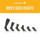 SC9602M CARHARTT  MEN'S WOOL SYNTHETIC CREW SOCKS 2 PACK SIZE MEN L - BLACK - Like New