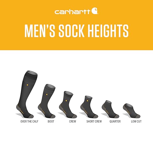 SC9602M CARHARTT  MEN'S WOOL SYNTHETIC CREW SOCKS 2 PACK SIZE MEN L - BLACK - Like New