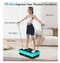 POWET VIBRATION PLATE EXERCISE MACHINE FOR WEIGHT LOSS WOUKOUT - LIGHT BLUE - Like New