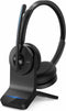 Anker PowerConf H500 Charging Stand Bluetooth Dual-Ear Headset A3511012 - Black - Brand New